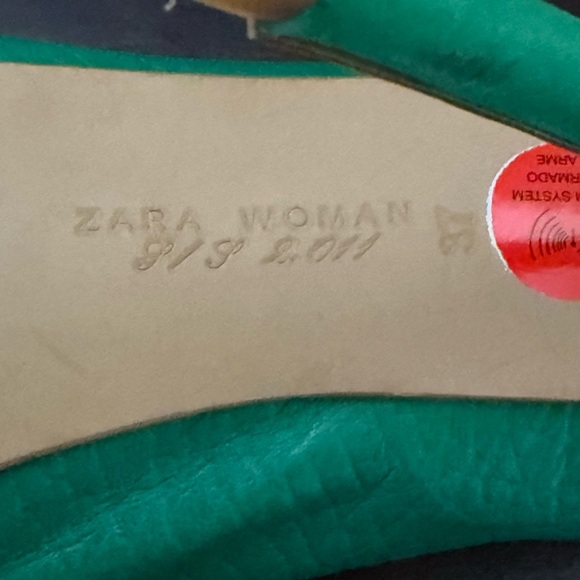 Zara Emerald Green Heeled Sandals - Picture 12 of 14